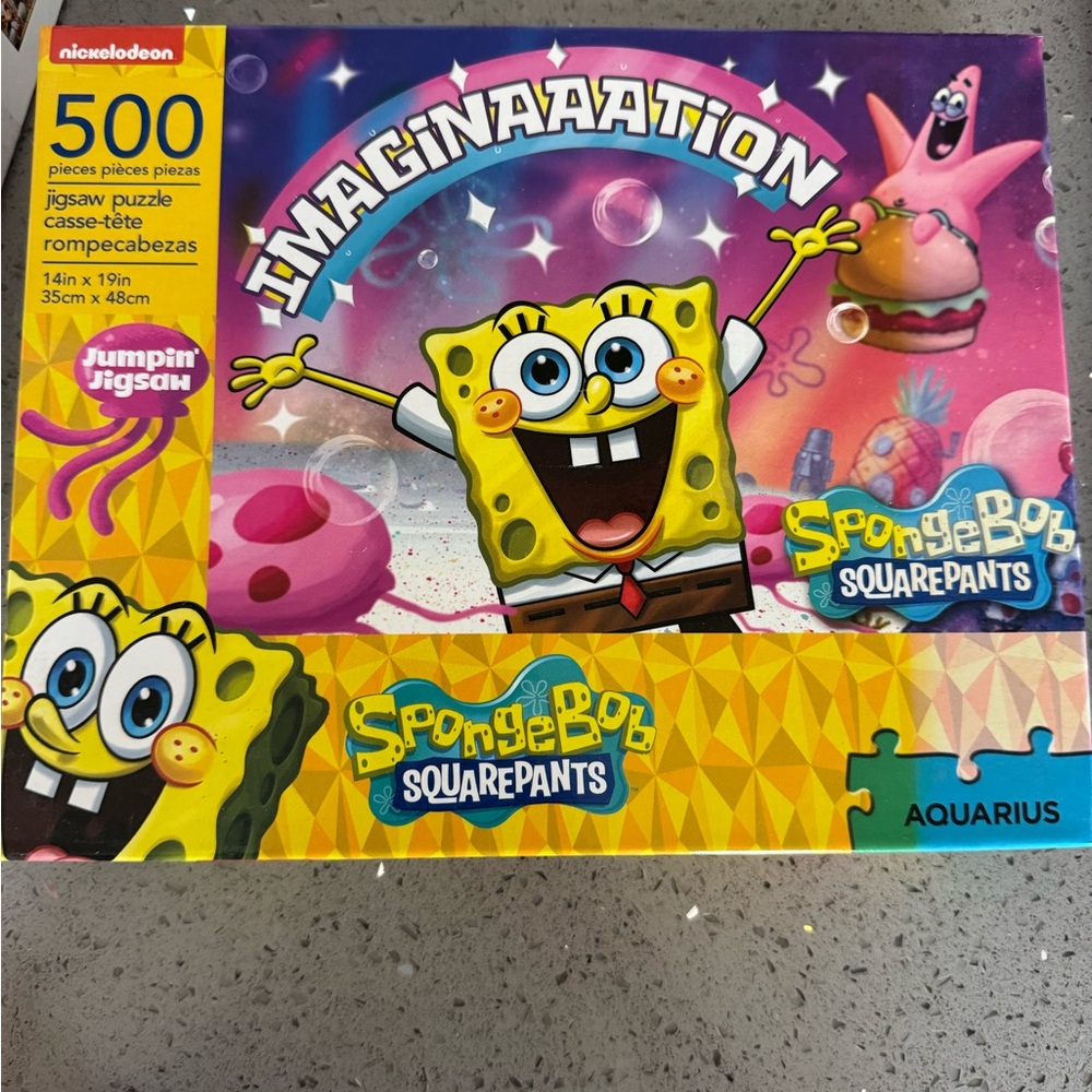Nickelodeon SpongeBob SquarePants Imagination Puzzle - Yellow and Purple